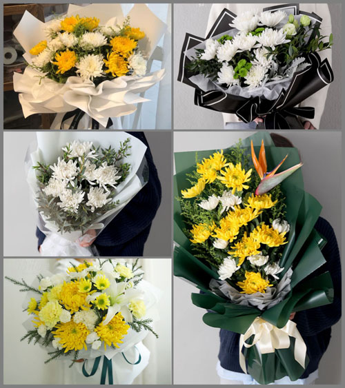 山东临沂沂南县界湖街道圣良庄村白事花束代送